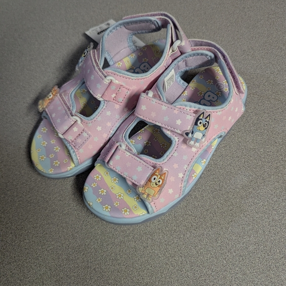 Bluey Sport Toddler Girls Sandals Size 12 Color Purple New - Picture 1 of 10